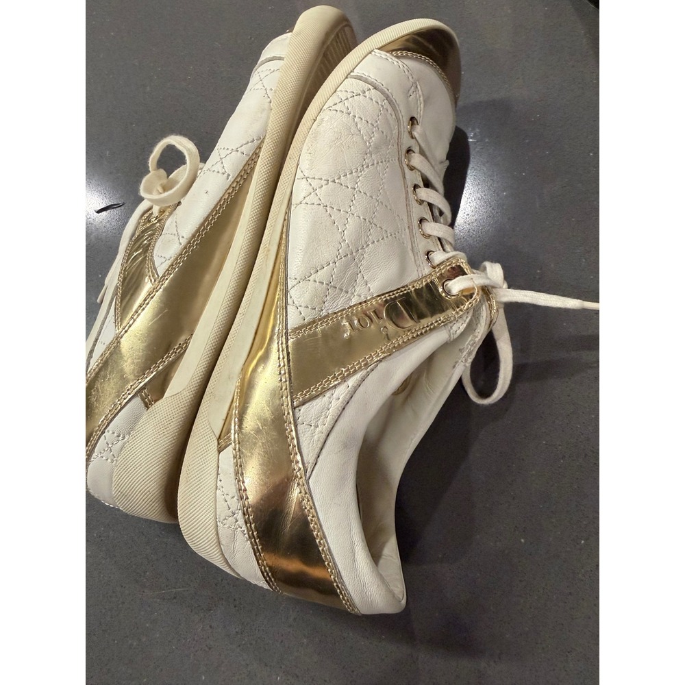 Christian Dior Sprint Basket Sneaker sz 37 US 6.5 Quilted Leather Low Top Luxury - Picture 4 of 10